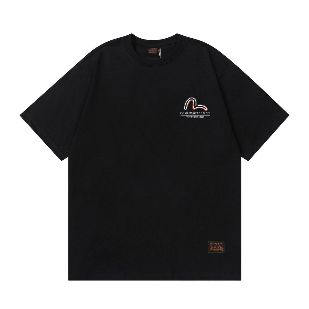 The EVISU Heritage & Co. series classic T-shirt is...