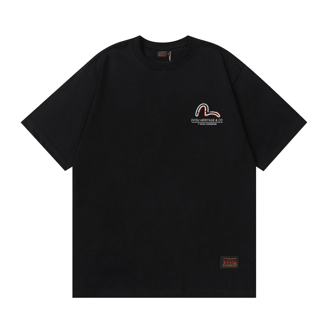 The EVISU Heritage & Co. series classic T-shirt is...