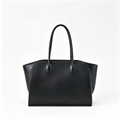 The Row Margaux 17 Satchel Bag | 30cm Premium Calfskin Leather Tote | Espresso Mini Handbag