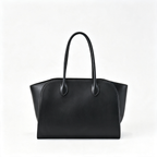 The Row Margaux 17 Satchel Bag | 30cm Premium Calfskin Leather Tote | Espresso Mini Handbag