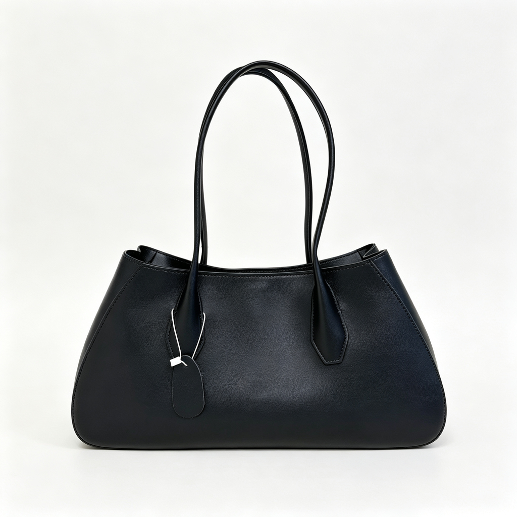 Soft Alger Mini Bag in Imported Saddle Leather – Elegant Women’s Crossbody & Top Handle Tote, Black