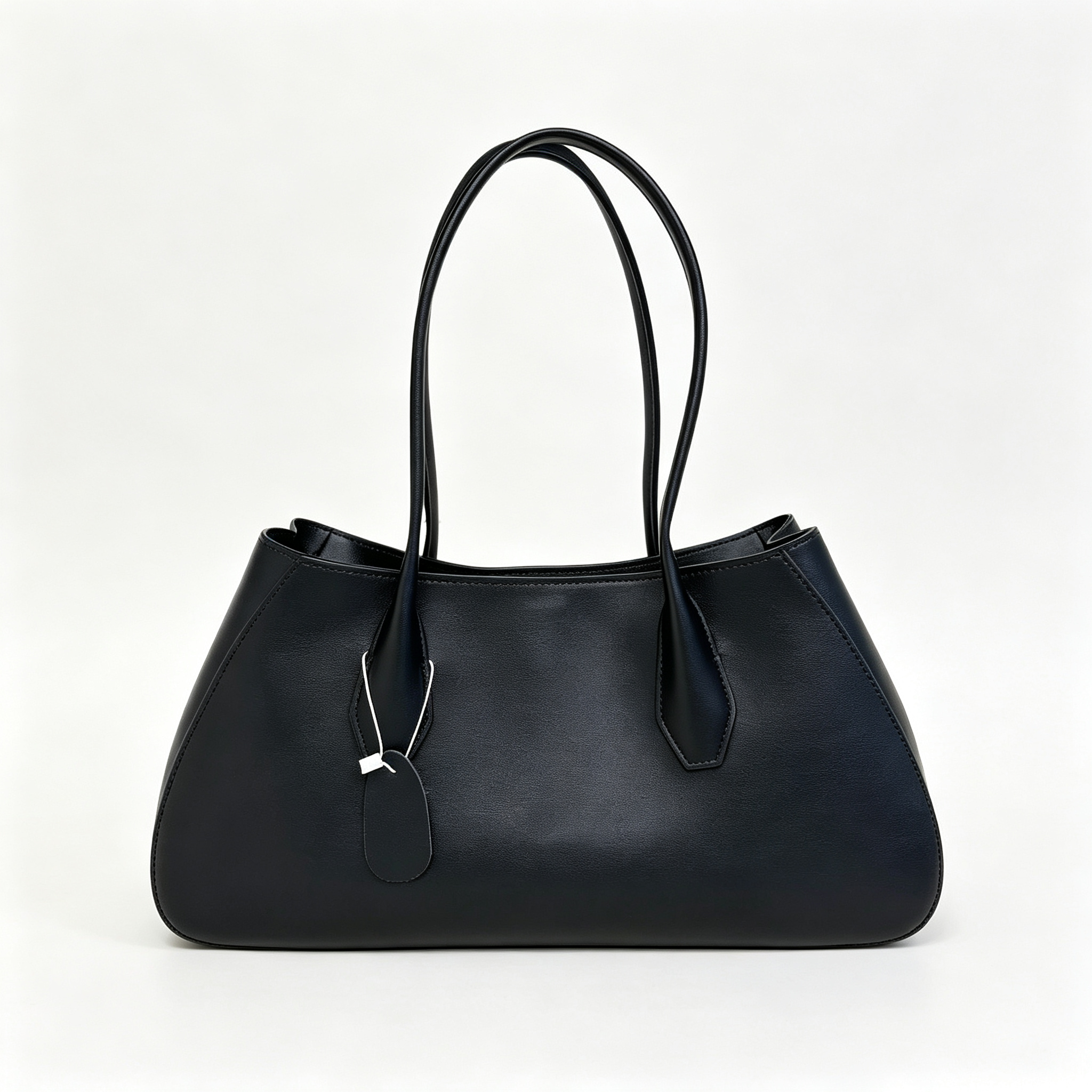 Soft Alger Mini Bag in Imported Saddle Leather – Elegant Women’s Crossbody & Top Handle Tote, Black