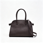 The Row Soft Margaux 12 Leather Tote Bag | Large Capacity Commuter Handbag with Detachable Strap | Women's Designer Shoulder Bag