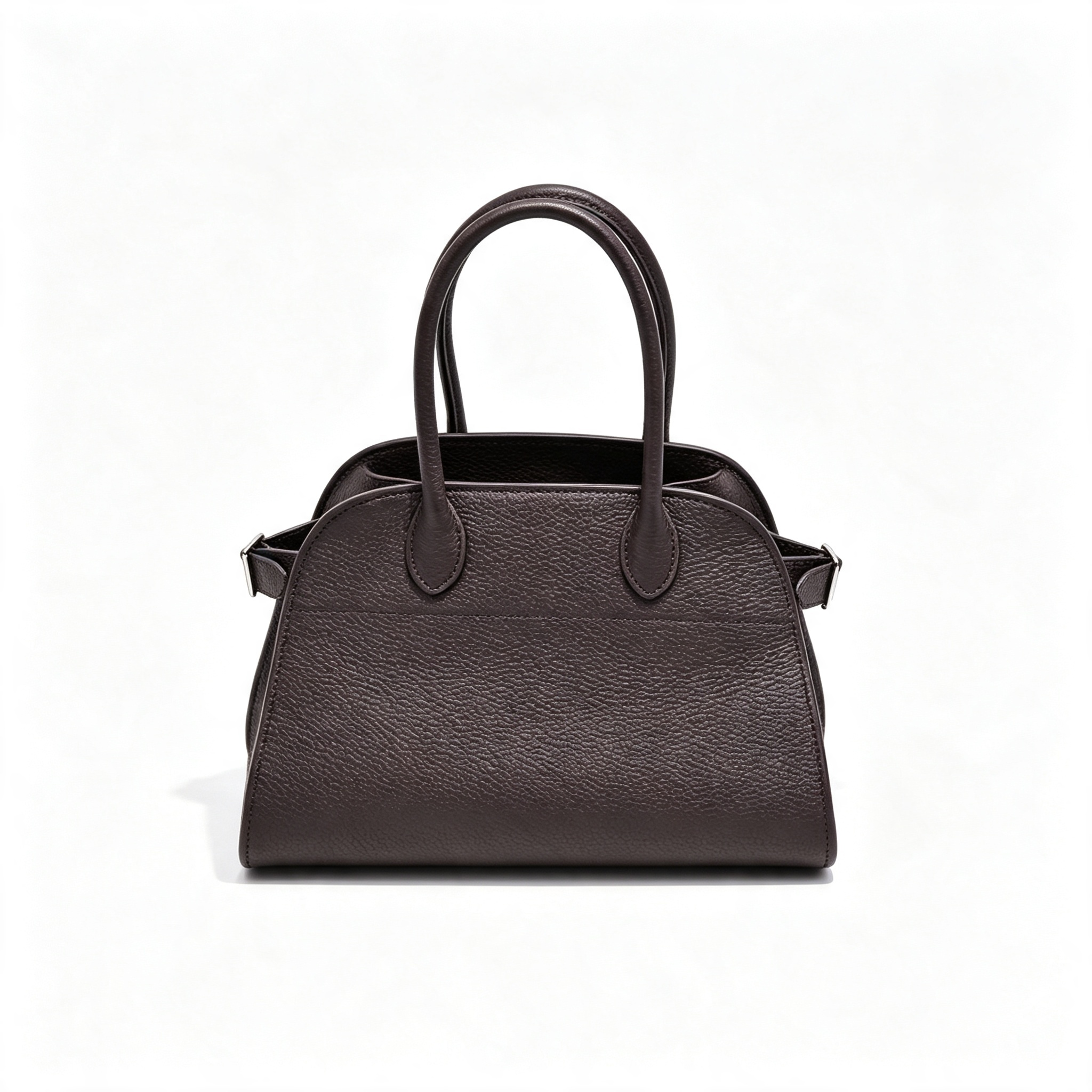 The Row Soft Margaux 12 Leather Tote Bag | Large Capacity Commuter Handbag with Detachable Strap | Women's Designer Shoulder Bag