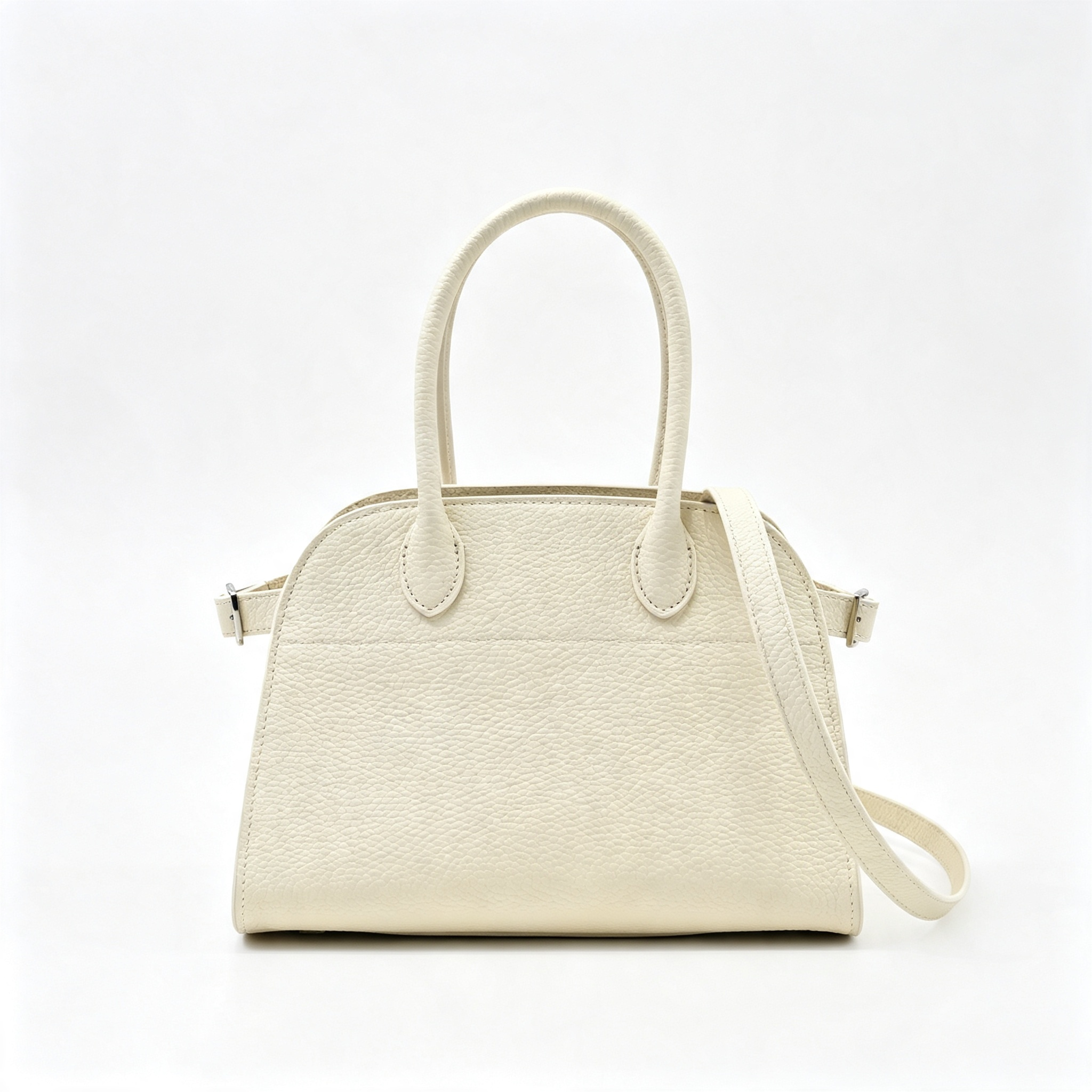 The Row Soft Margaux 10 Leather Tote Bag | Minimalist Commuter Handbag with Detachable Strap | Women's Designer Shoulder Bag