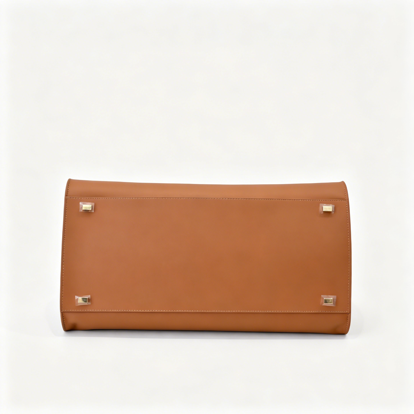 The Row Margaux 17 Large Bag | 38.5cm Smooth Calfskin Leather Top Handle Bag | Tan/Caramel Margaux Tote