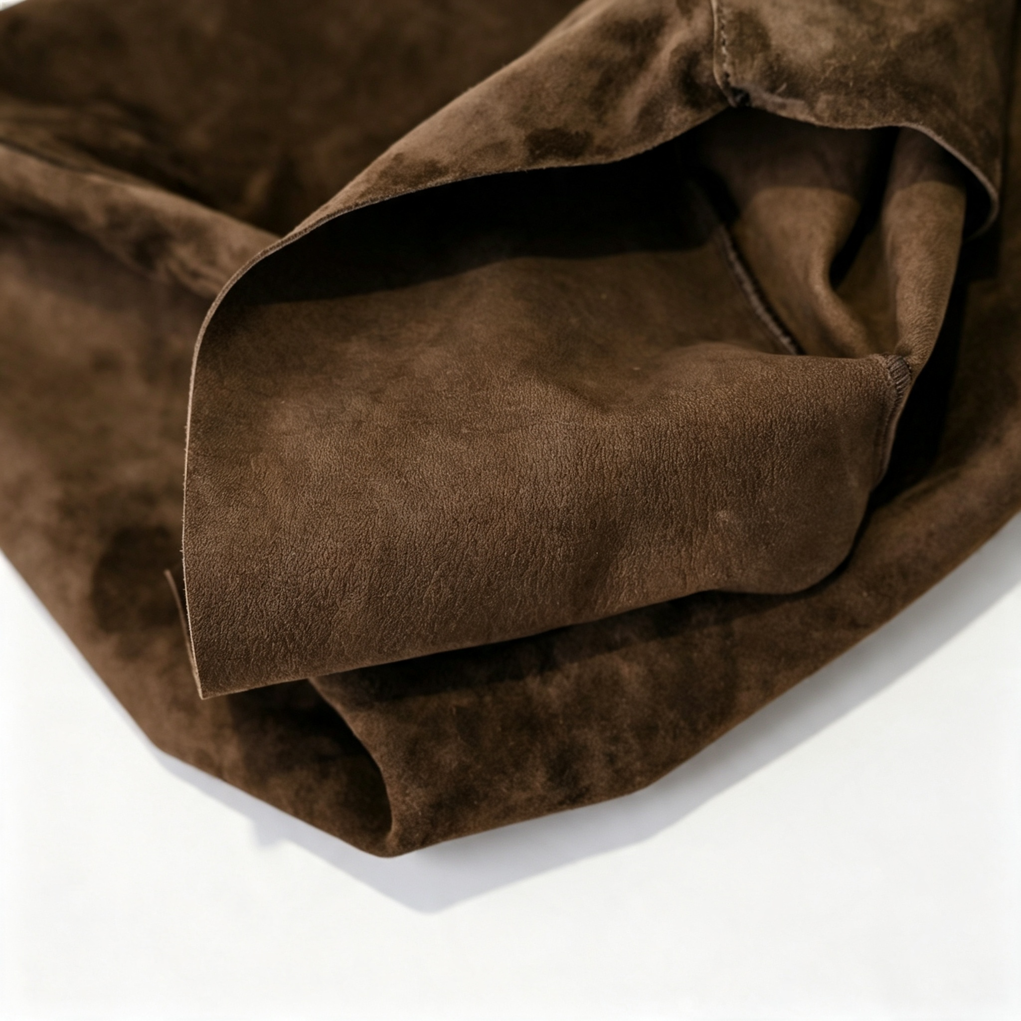The Row Large Bindle Suede Shoulder Bag | 46cm Oversized Hobo Tote | Dark Brown Slouchy Handbag