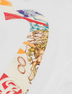 EVISU "Baize Mythical Beast" Big M Print Short-Sleeve T-Shirt