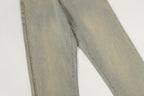 Evisu Men's x Loewe Anagram Embroidered Jeans – Light Wash Baggy Denim