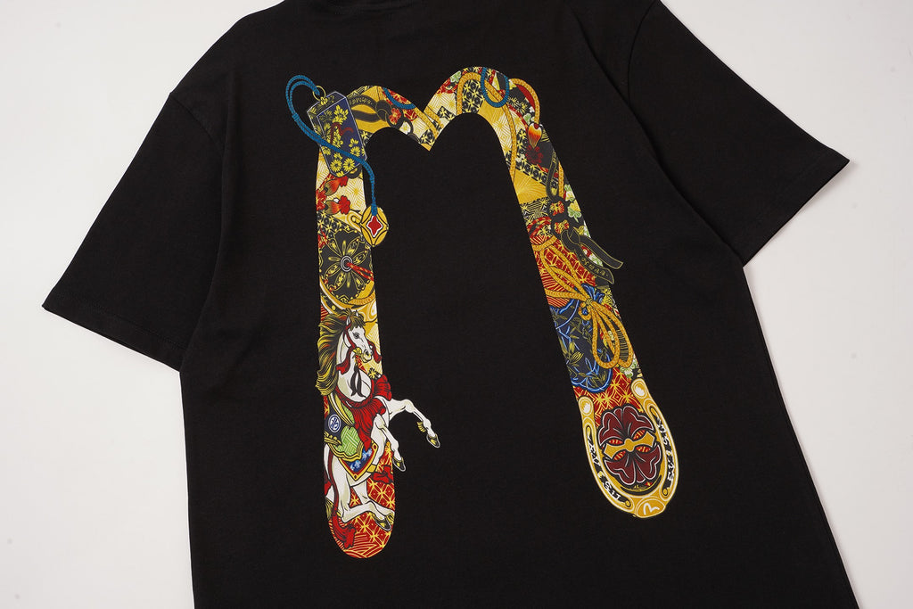 EVISU Year of the Horse Limited Edition Short-Sleeve T-Shirt with Large "M" Print