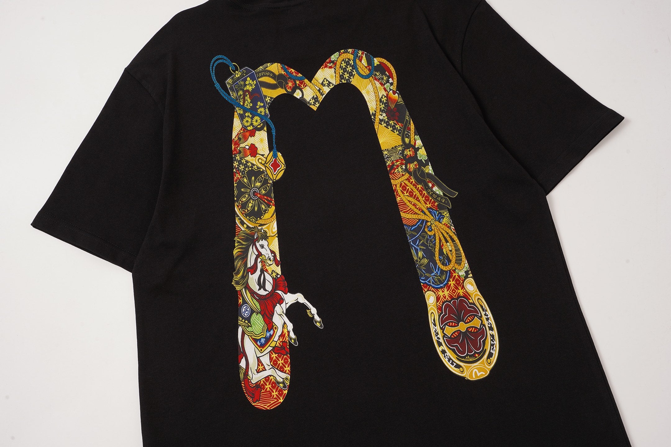 EVISU Year of the Horse Limited Edition Short-Sleeve T-Shirt with Large "M" Print