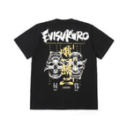 EVISU KURO Series White Crew-Neck Short-Sleeve T-Shirt