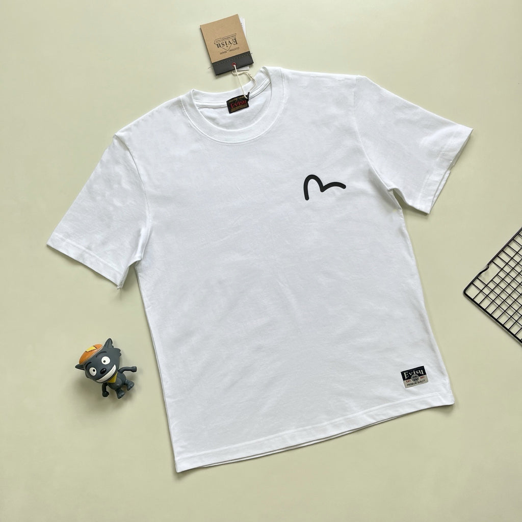 EVISU Classic "Kamon" or "Sakura" Print Short-Sleeve T-Shirt Series