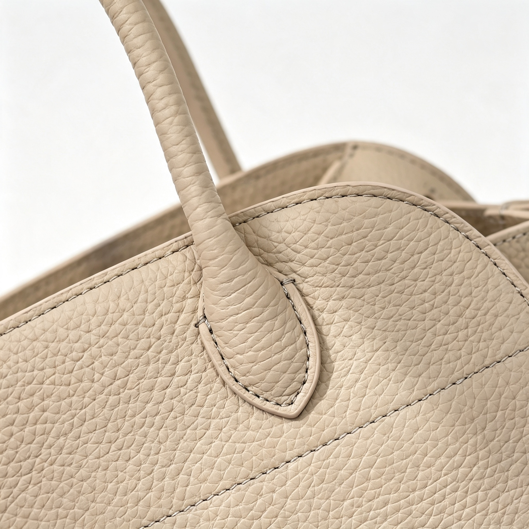 The Row Soft Margaux 10 Leather Tote Bag | Minimalist Commuter Handbag with Detachable Strap | Women's Designer Shoulder Bag