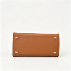 The Row Soft Margaux 15 Smooth Leather Tote Bag | Classic Caramel Commuter Handbag with Detachable Strap | Women's Luxury Shoulder Bag