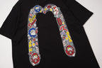 EVISU "Daruma Big M" Print Short-Sleeve T-Shirt