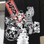EVISU "Engimono Daruma" Print Sweat Shorts