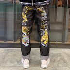 Evisu Men's "Dragon & Tiger" Ukiyo-e Embroidered Jeans – Raw Denim Japanese Streetwear