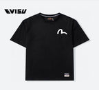 EVISU "Koi Leaping Over the Dragon Gate" Printed Short-Sleeve T-Shirt