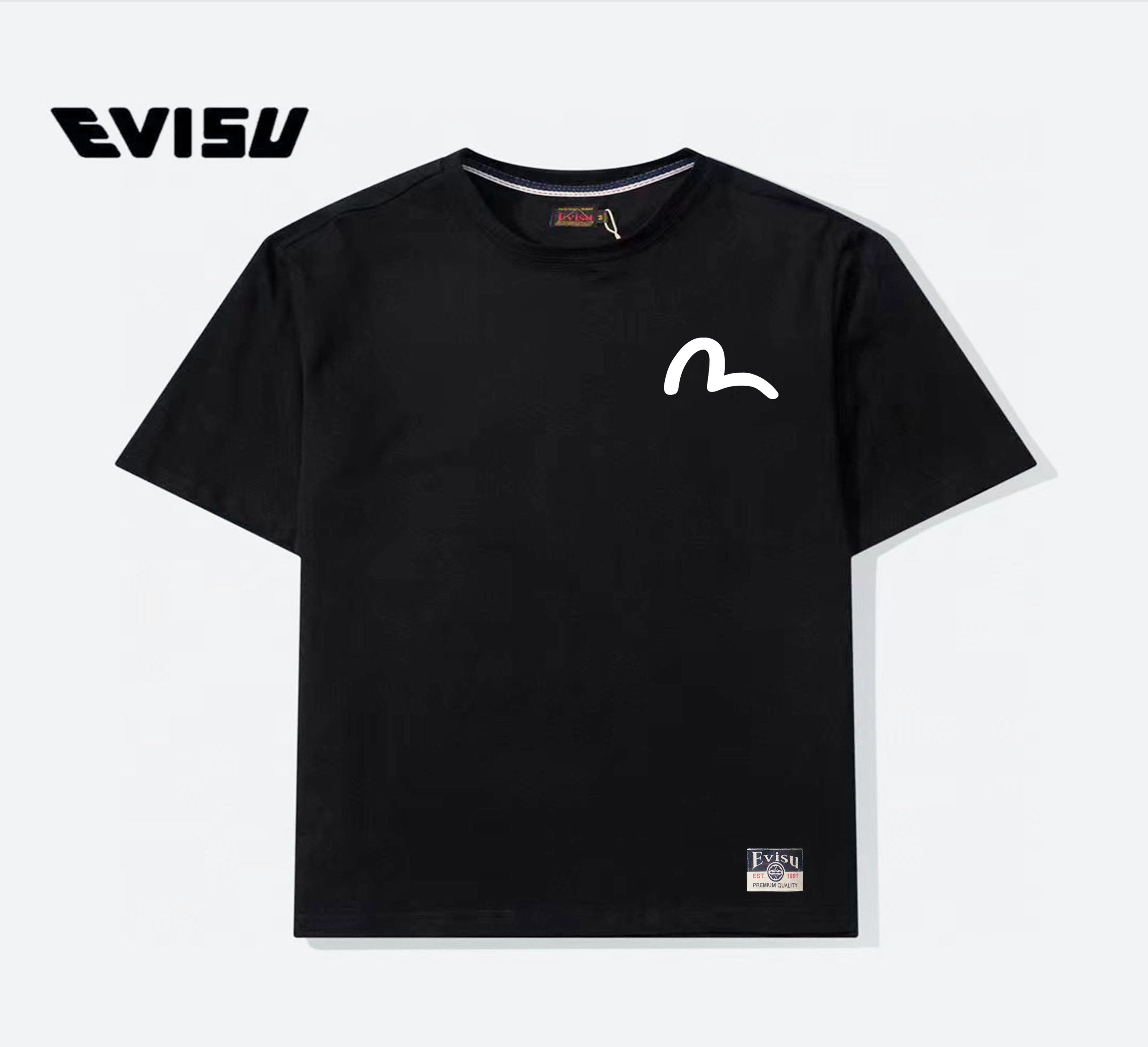 EVISU "Koi Leaping Over the Dragon Gate" Printed Short-Sleeve T-Shirt