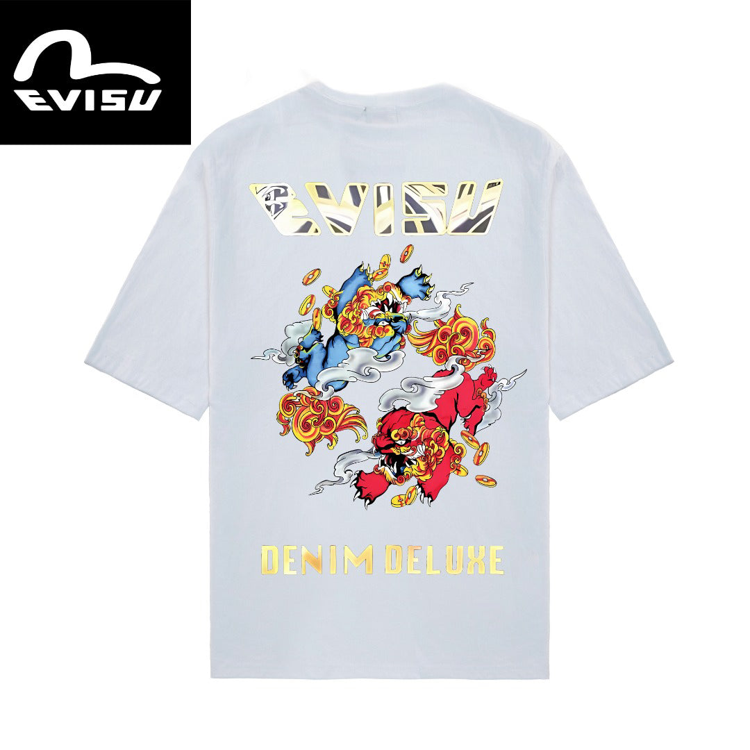 EVISU "Double Qilin" Series T-shirts