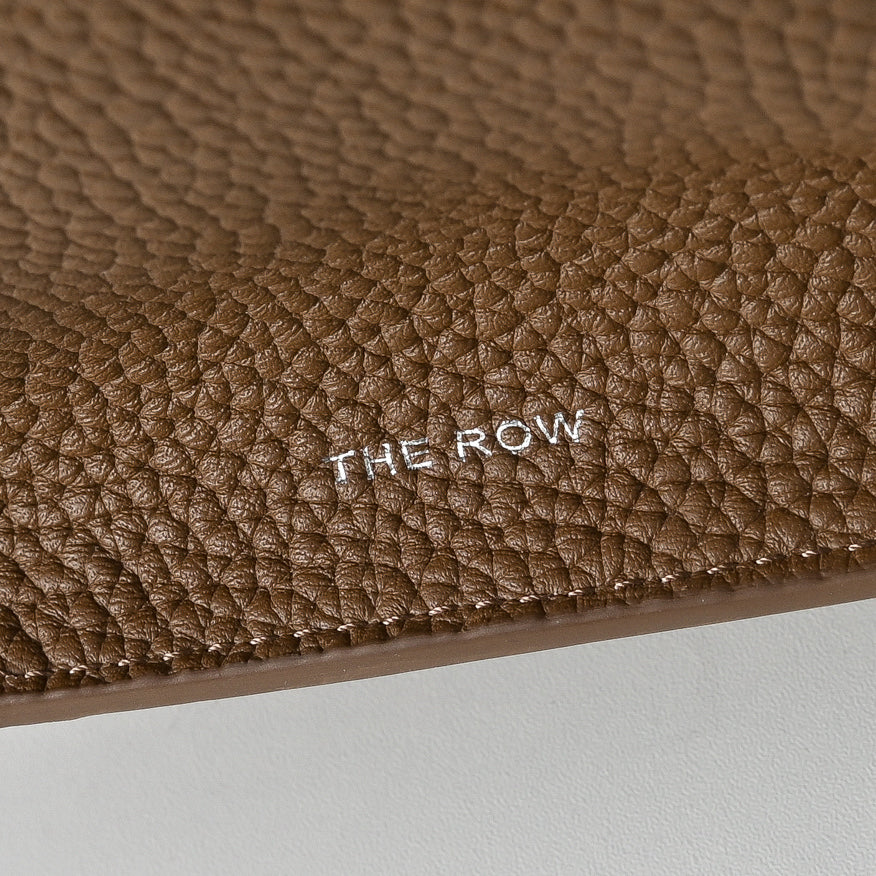 The Row Marlo Large Textured Leather Tote | 43×20×30cm Commuter Bag | Premium Italian Cowhide Shoulder Bag
