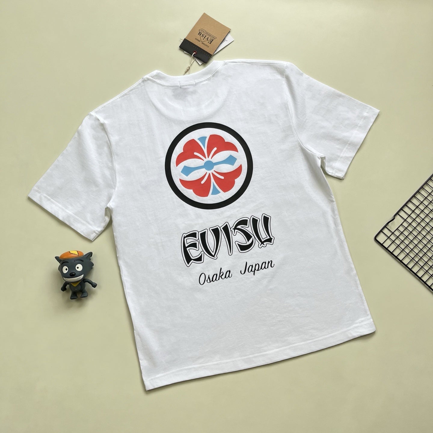 EVISU Classic "Kamon" or "Sakura" Print Short-Sleeve T-Shirt Series