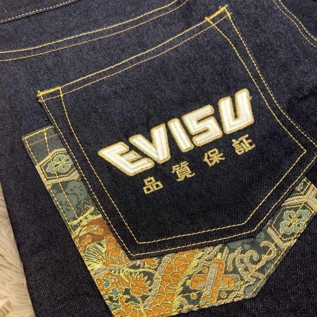 EVISU Multi-Pocket Jeans with Heavyweight Embroidery