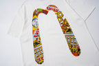 EVISU "Lucky Slot Machine" Themed Short-Sleeve T-Shirt with Large "M" Print