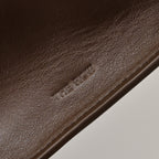The Row Marlo 12 Leather Tote Bag | 43cm Smooth Calfskin Large Handbag | Dark Brown Structured Commuter Tote