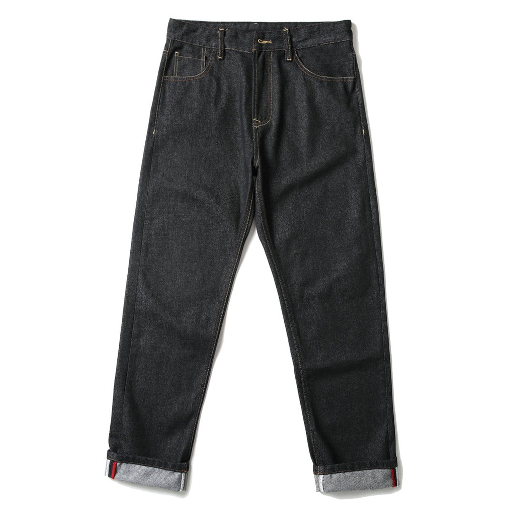 Evisu Men's "Great Wave" Ukiyo-e Embroidered Jeans – Raw Denim Japanese Streetwear