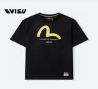 EVISU "Koi Leaping Over the Waves" Print Short-Sleeve T-Shirt is