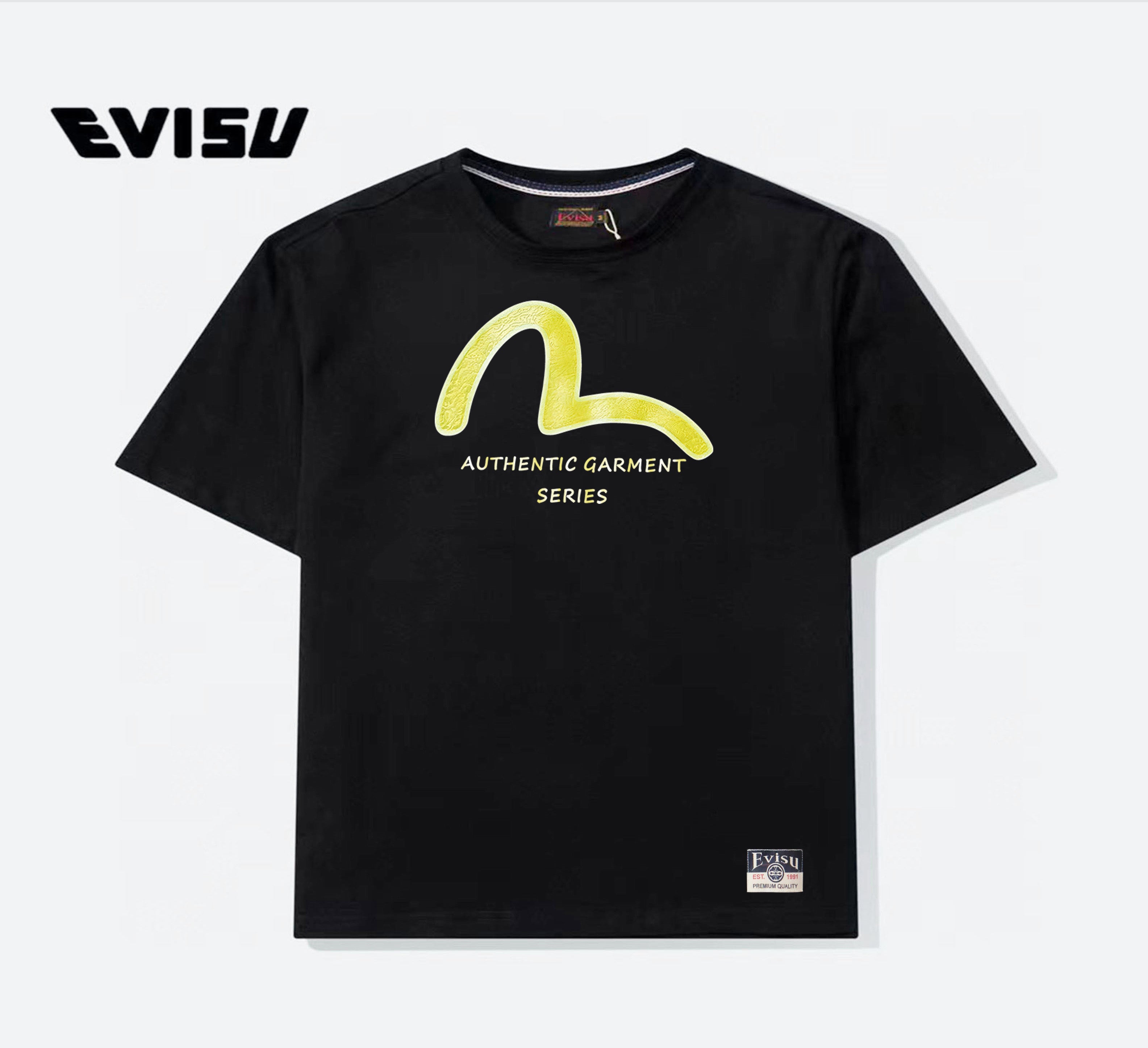 EVISU "Koi Leaping Over the Waves" Print Short-Sleeve T-Shirt is