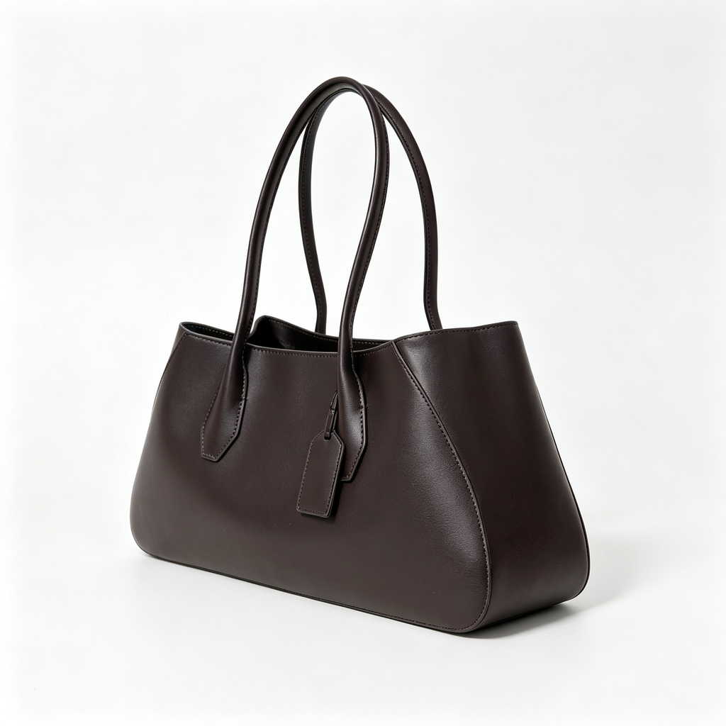 Soft Alger Mini Bag in Imported Saddle Leather – Elegant Women’s Crossbody & Top Handle Tote, Black