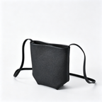 The Row N/S Park Mini Bucket Bag – Minimalist Leather Crossbody with Adjustable Strap,