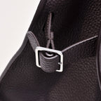 The Row Soft Margaux 12 Leather Tote Bag | Large Capacity Commuter Handbag with Detachable Strap | Women's Designer Shoulder Bag