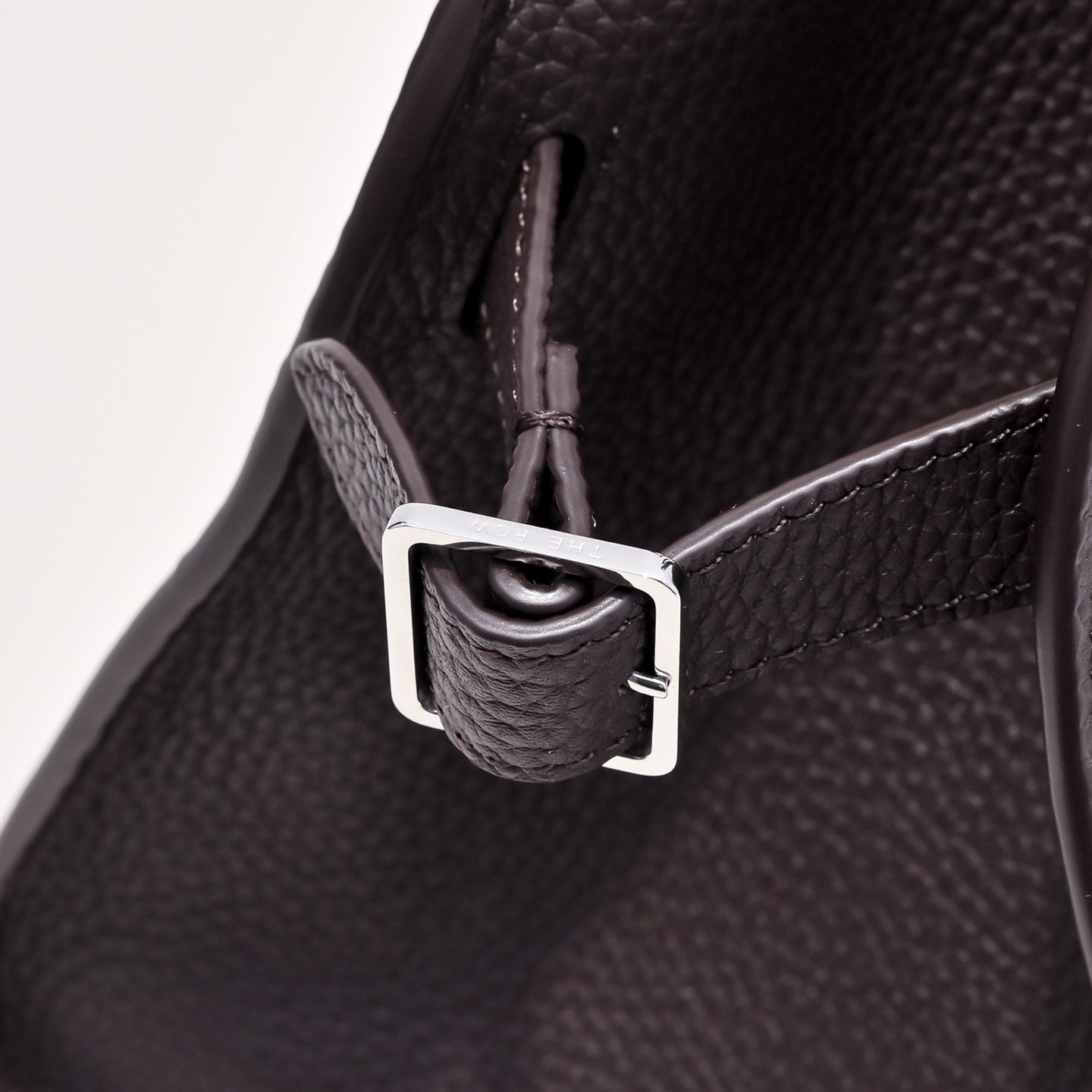 The Row Soft Margaux 12 Leather Tote Bag | Large Capacity Commuter Handbag with Detachable Strap | Women's Designer Shoulder Bag