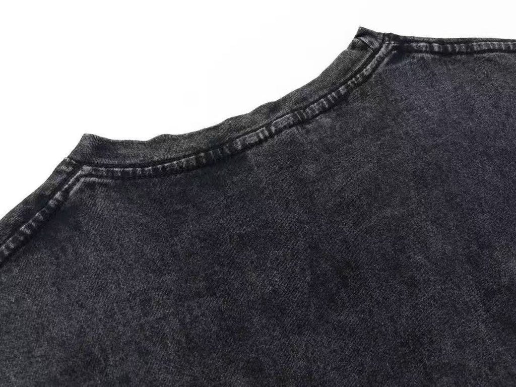 EVISU Vintage Washed & Distressed Short-Sleeve T-Shirt