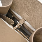 The Row Soft Margaux 15 Leather Tote Bag | Large Capacity Commuter Handbag with Detachable Strap | Women's Designer Shoulder Bag