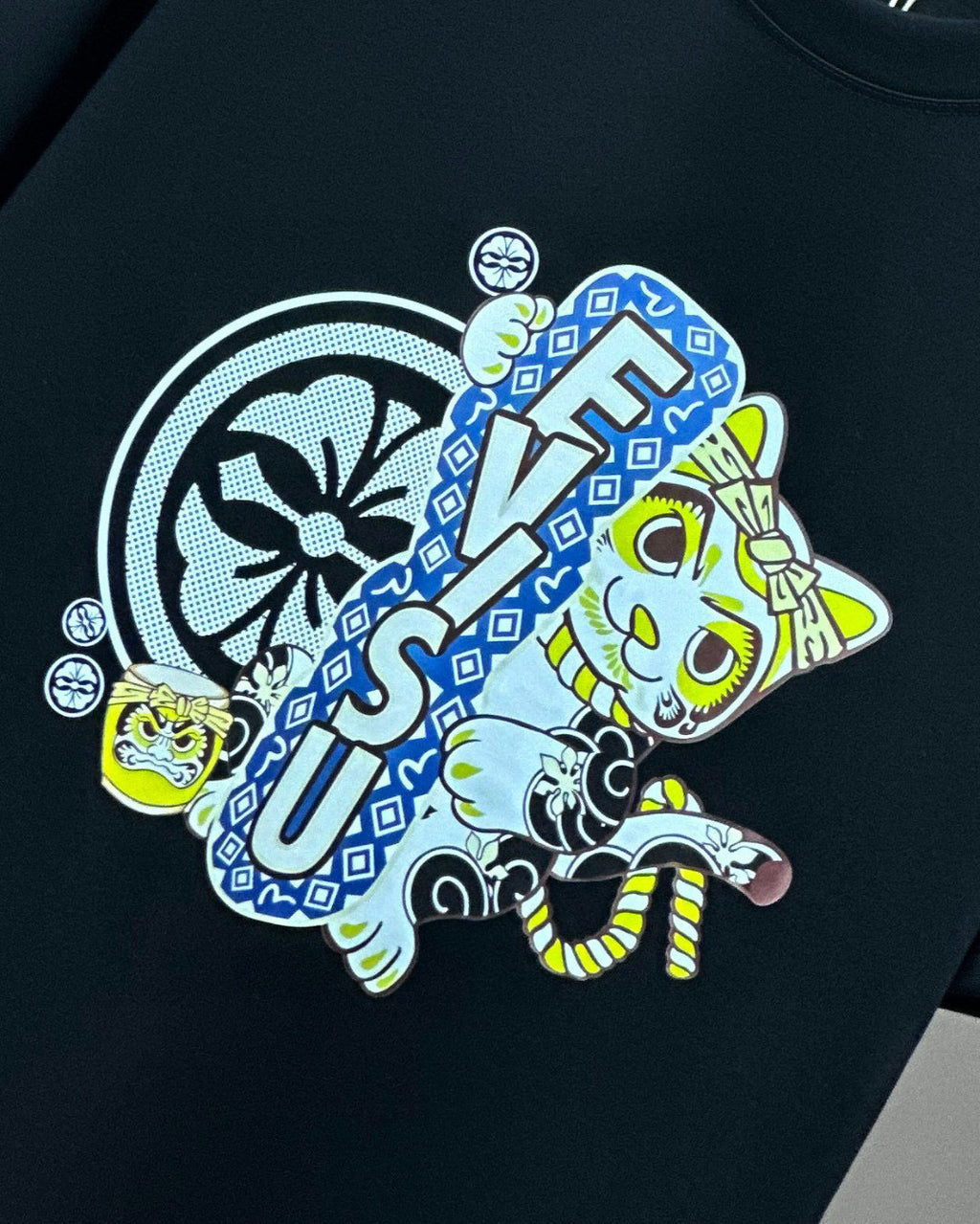EVISU Brand "Lucky Cat" Series T-Shirts