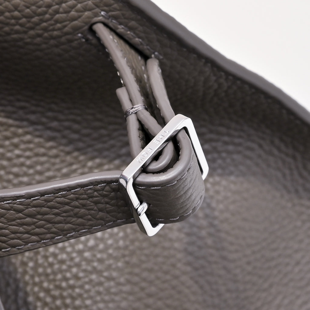 The Row Soft Margaux 12 Leather Tote Bag | Large Capacity Commuter Handbag with Detachable Strap | Women's Designer Shoulder Bag