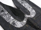 Evisu x Manga U-Shaped Graphic Jeans – Raw Denim Japanese Streetwear