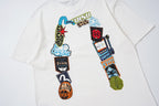 EVISU Daruma "Big M" Print Short-Sleeve T-Shirt