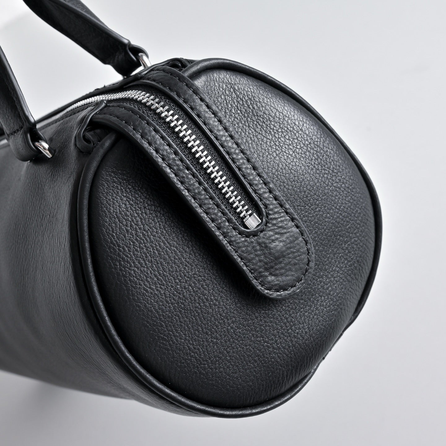 The Row Edith Cylinder Bag – Minimalist Leather Handbag with Dual Handles,
