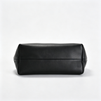 The Row Terrasse To Go Mini Shoulder Bag | 27cm Soft Lambskin Underarm Bag | Black Minimalist Handbag