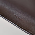 The Row Marlo Leather Tote Bag | 35.5cm Minimalist Top Handle Tote | Dark Brown Structured Handbag