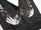 Evisu Men's "Wings" Embroidered Jeans – Raw Denim Japanese Streetwear