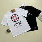 EVISU Classic "Kamon" or "Sakura" Print Short-Sleeve T-Shirt Series