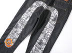 Evisu x Manga U-Shaped Graphic Jeans – Raw Denim Japanese Streetwear