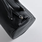 The Row Edith Cylinder Bag – Minimalist Leather Handbag with Dual Handles,
